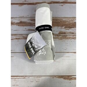 Wise Owl Outfitters Beach Towel Grey Quick Dry Adventure Ready
